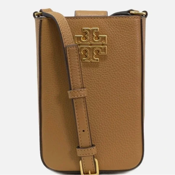 Tory Burch Camel Leather Crossbody with Gold Accent - Picture 2 of 6